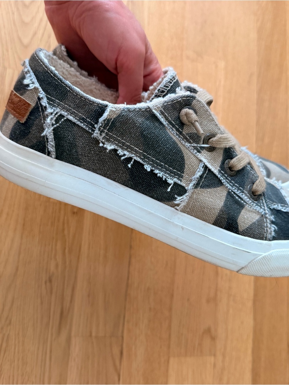 Blowfish Camo Canvas Sneakers - Tan & Black - Picture 5 of 7